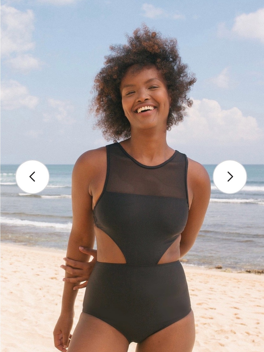 SEPTEMBER Swim Malibu Black Surf Suit- M
